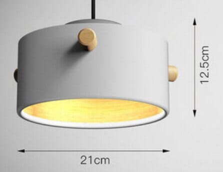 Nordic LED Wooden Pendant Light
