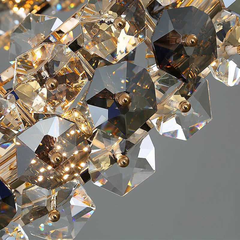Maya Round Crystal Chandelier