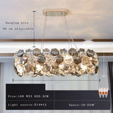 Kara Post-modern Crystal Wrought Iron Chandelier