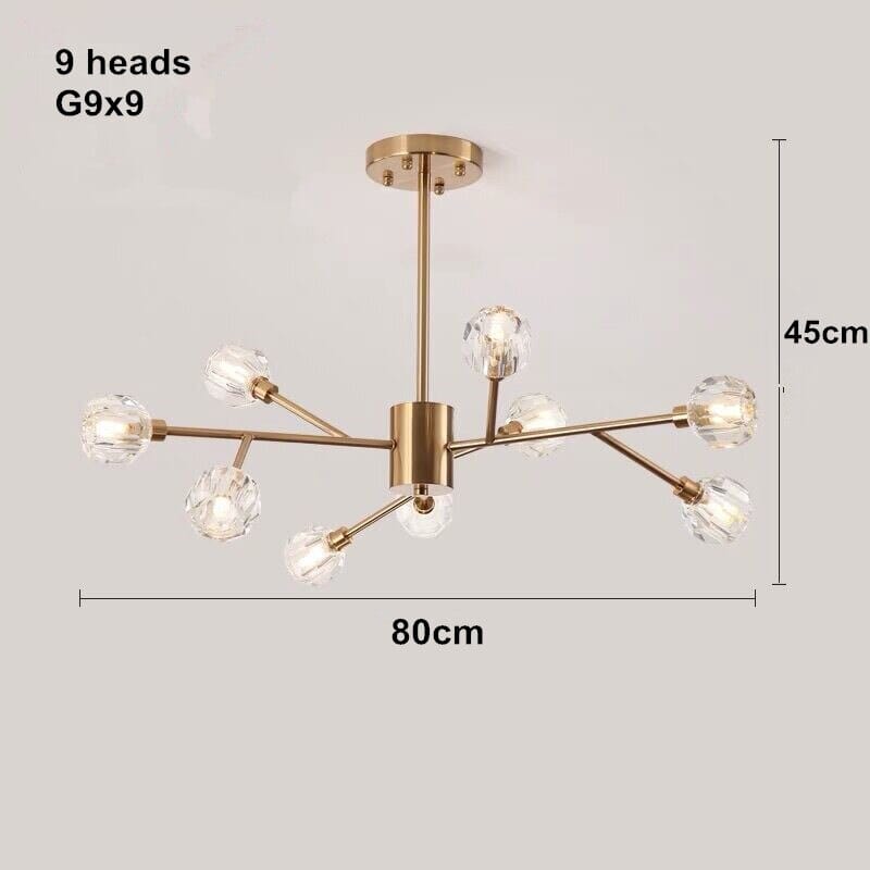 Modern Crystal Ball LED Chandelier