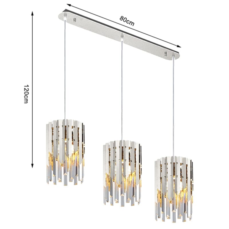 Small Round Gold k9 Crystal Modern Led Chandelier