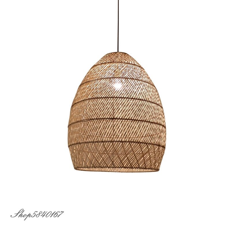 Natural Rattan Hand-woven Japanese Pendant