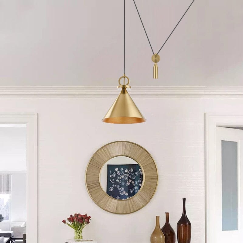 Gold Ceiling Hanging Lamp