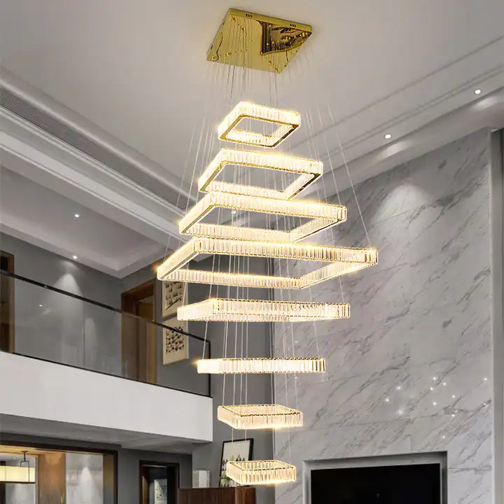 Modern LED Staircase Ceiling Chandelier