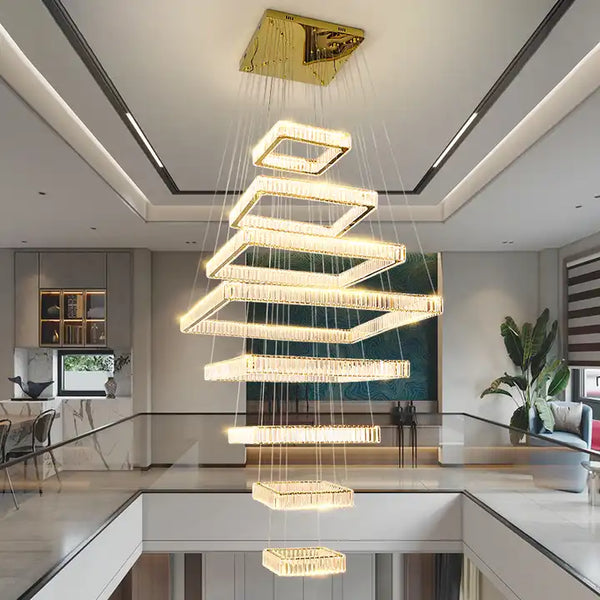 Modern LED Staircase Ceiling Chandelier