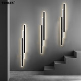 Long Strip Stepless Dimming LED Outdoor Wall Sconce Light