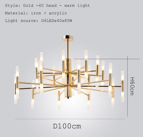 Fernandez Designer Gold LED Ceiling Light