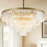 Modern Gemima Round Golden Crystal Chandelier