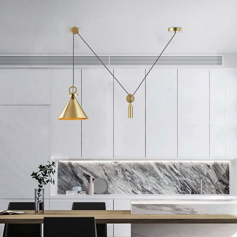 Gold Ceiling Hanging Lamp