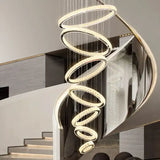Staircase Crystal Long LED Chandelier
