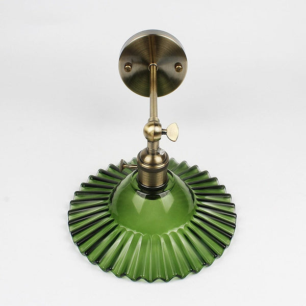 Glass Retro Round Wall Lamp