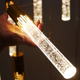 Modern Long Crystal LED Chandelier