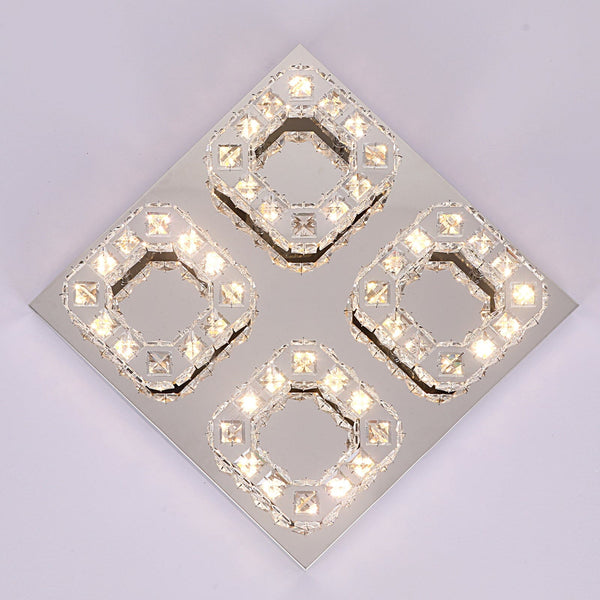 Luxury Four Ring Crystal LED  Chandelier