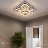 Nina 5 Ring Crystal Control Smart LED Chandelier