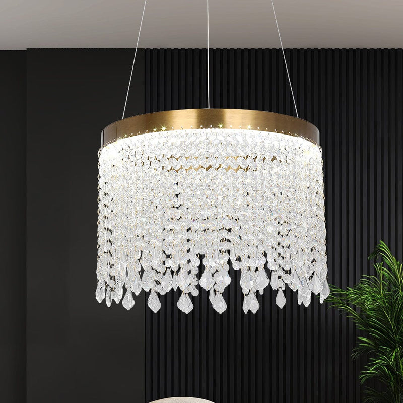 Modern Crystal Round Chandelier