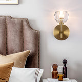 Ebony European Copper Crystal Wall Lights