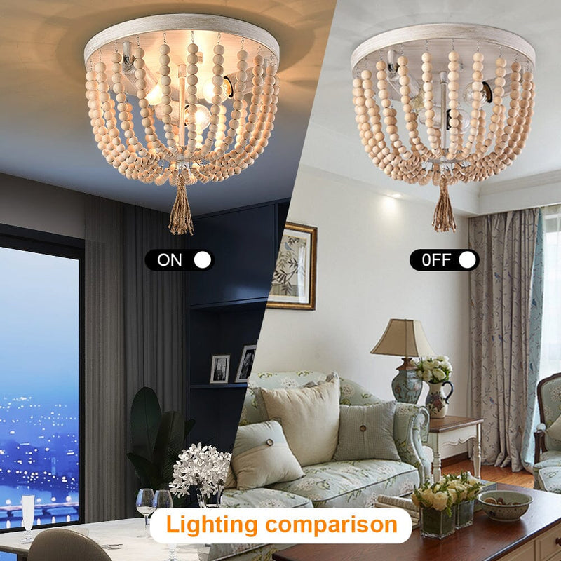 Boho Farmhouse Style Ceiling Lamp