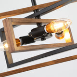 Wooden Retro Indoor Chandelier Lamp
