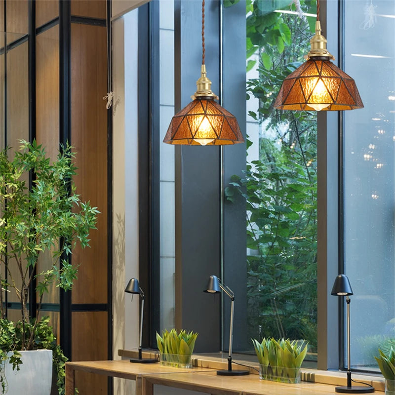 Vintage Loft Hanging Pendant Glass Lights