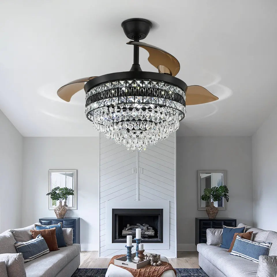 Crystal Ceiling Fans Nyralondon