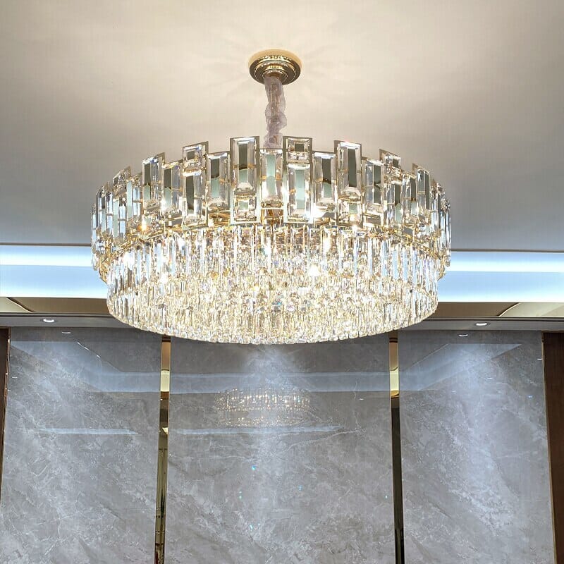 Charzetta Crystal Black Chandelier