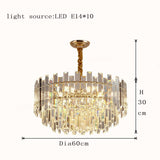 LED Round Golden Crystal Lamp