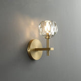 Ebony European Copper Crystal Wall Lights