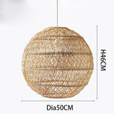 Natural Rattan Hand-woven Pendant Light