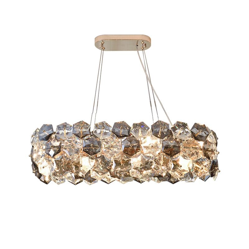 Kara Post-modern Crystal Wrought Iron Chandelier