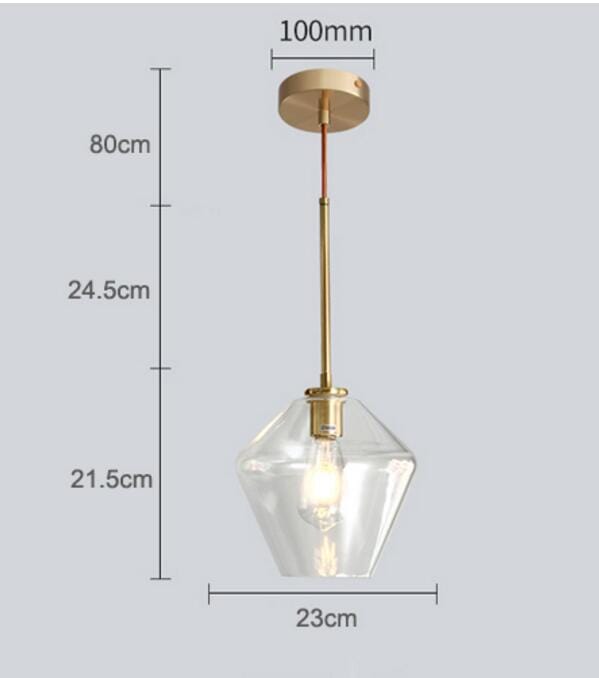 Monica Designer Glass Pendant