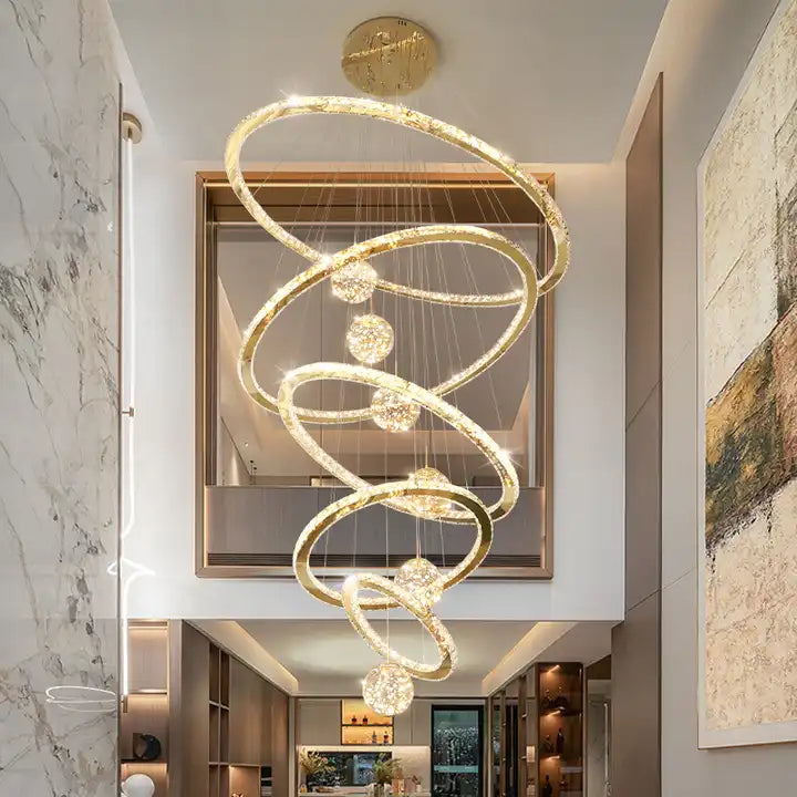 Crispin Crystal LED Ring Pendant – NYRALONDON