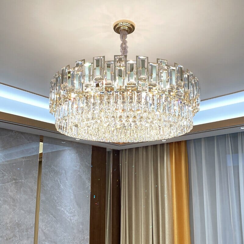 Charzetta Crystal Black Chandelier