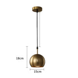 American Brass Metal LED Pendant Lights