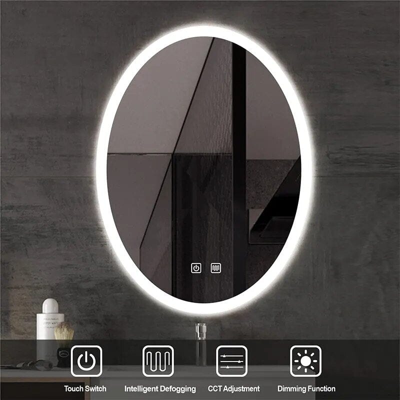 Smart LED Light Anti-fog Makeup Mirror