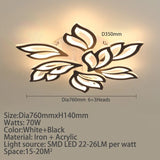 Flower Pattern LED Acrylic Hanging Light Fixtures