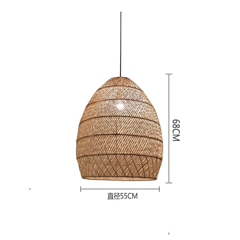 Natural Rattan Hand-woven Japanese Pendant