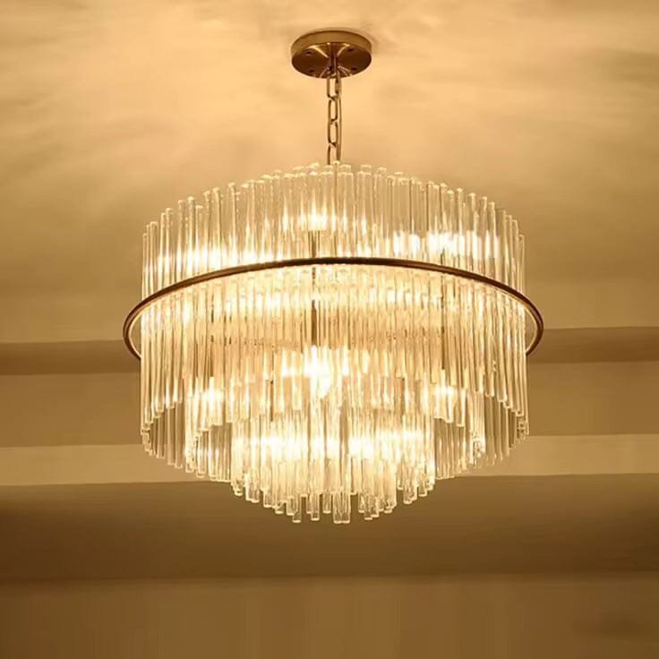 NYRA Luna Crystal Droplet Chandelier Collection