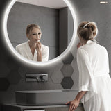 Round Smart Makeup Bathroom Mirror