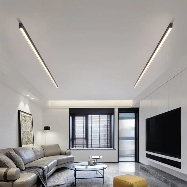 Linear Long Strip Lampara Techo Chandelier