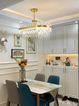 Crystal Amani Semi Flush Pendant