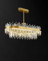 Crystal Amani Semi Flush Pendant