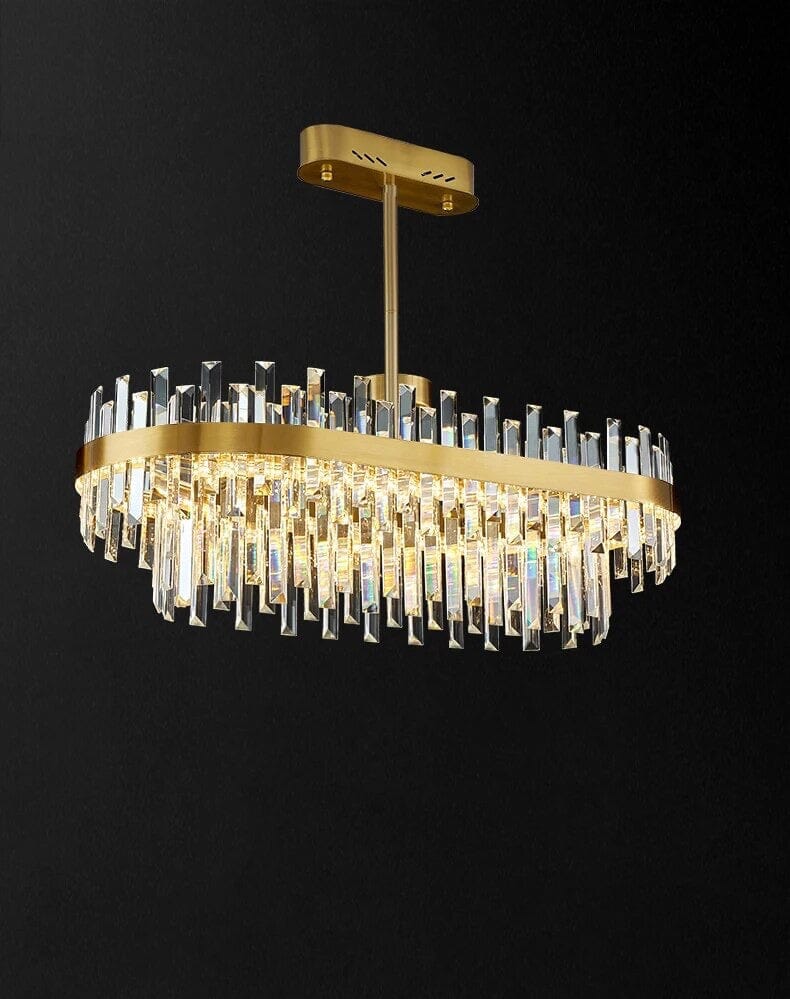 Crystal Amani Semi Flush Pendant