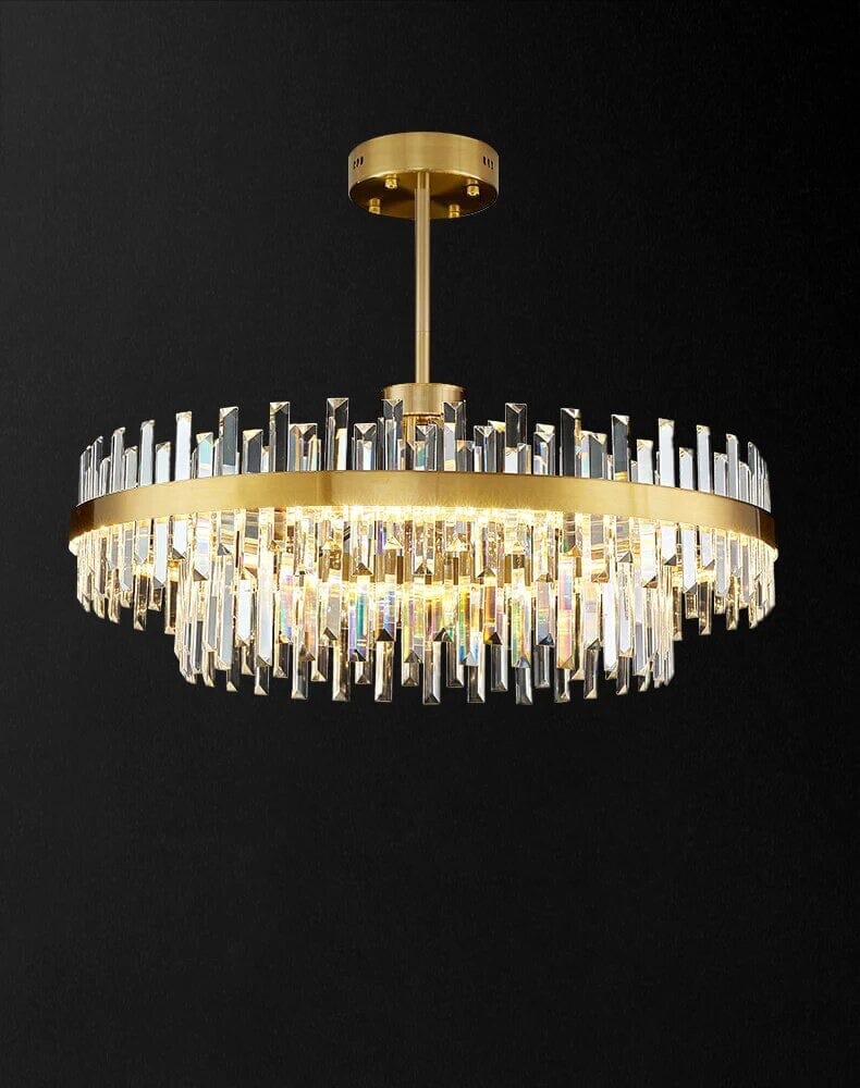 Crystal Amani Semi Flush Pendant