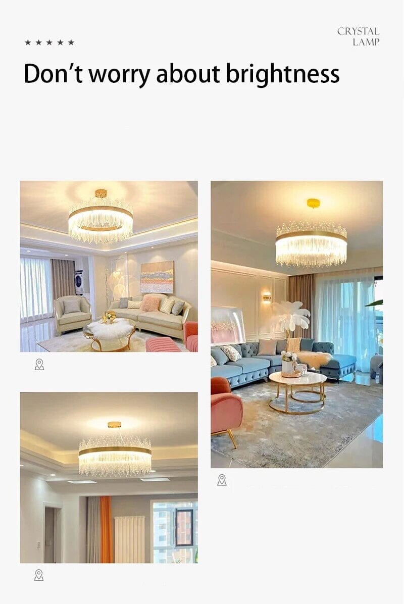 Luxury Wilmer Crown Crystal Chandelier