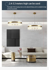 Luxury Wilmer Crown Crystal Chandelier