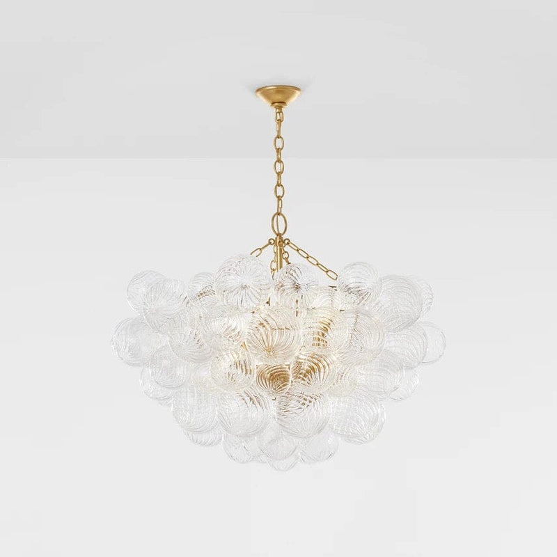 NYRA Cluster Ribbed Bubble Semi Flush Chandelier