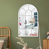 Window Style Arched Mirror 42x27cm