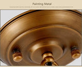 Copper Rustic Linen Multiple Head Chandeliers