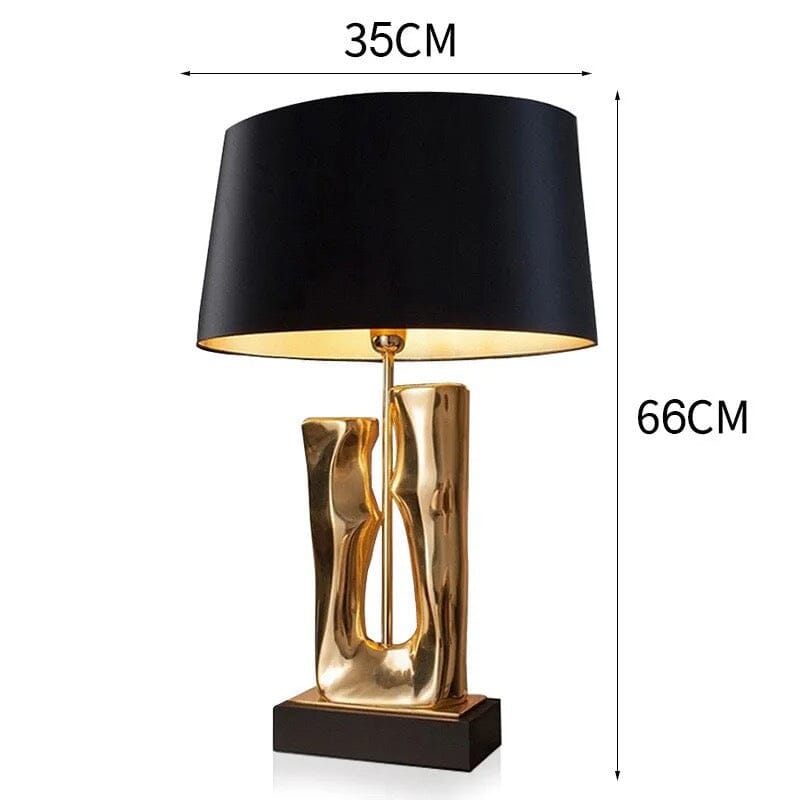 Golden Trunk Table Lamp