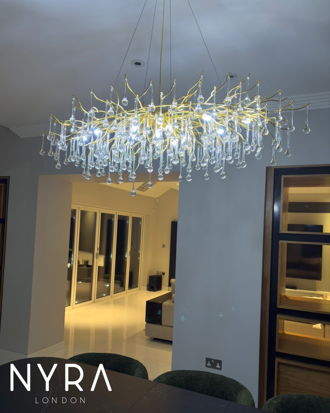 NYRA Waterdrop Customisable Chandelier
